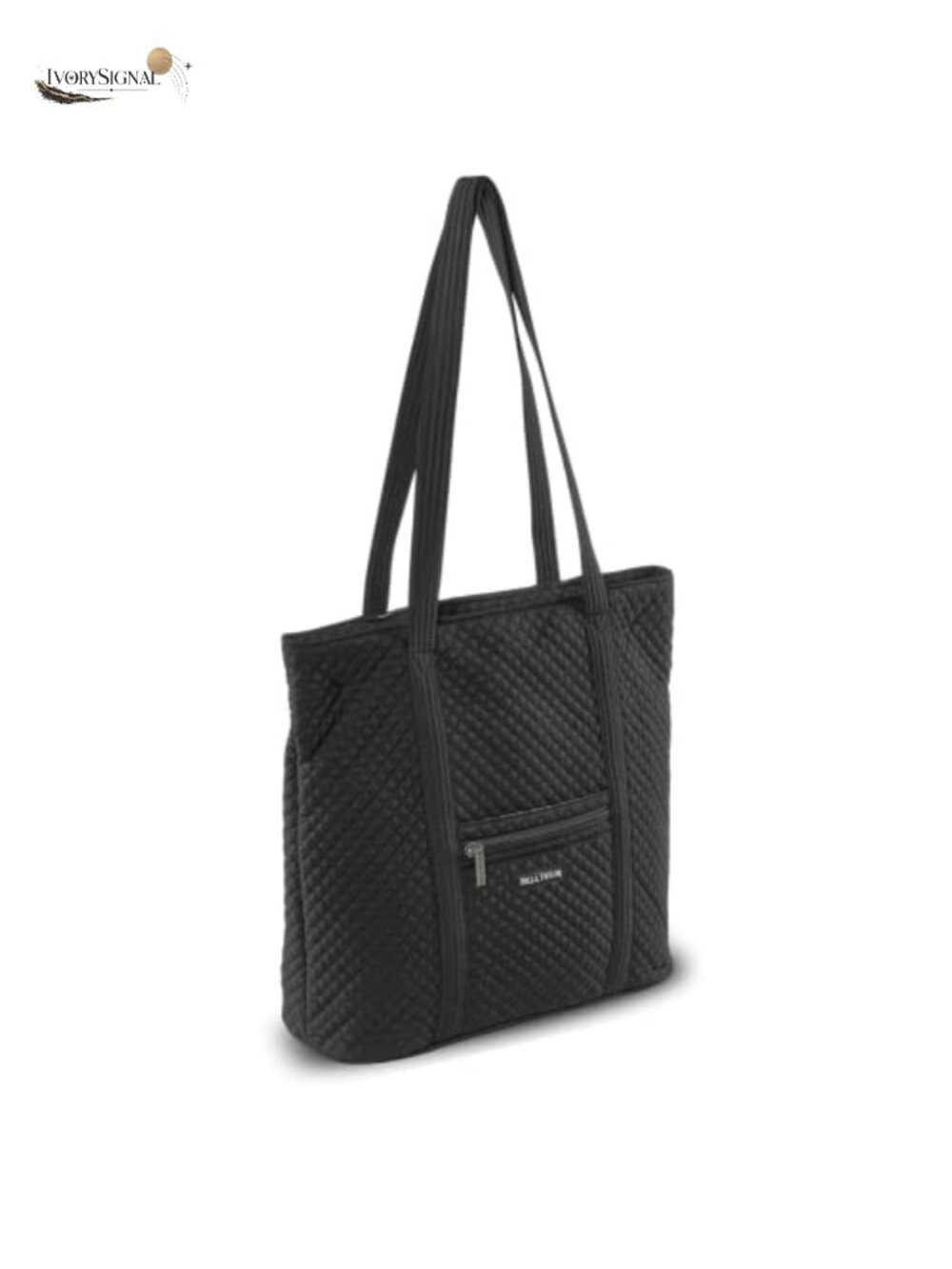 Large Quilted Cotton Tote Shoulder Bag Lightweight Structured Everyday Carry